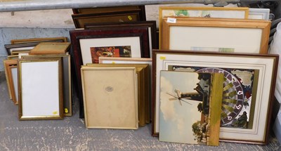 Lot 1659 - A quantity of picture frames and prints, to...
