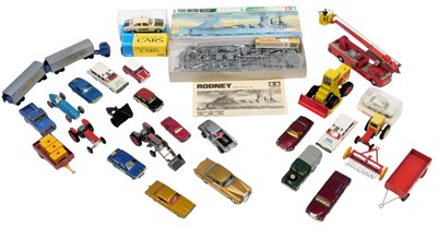 Lot 267 - Playworn diecast and model kits, including a...
