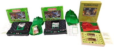 Lot 297 - A Subbuteo table soccer game, boxed, and two...