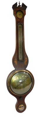 Lot 309 - A 19thC wheel barometer, signed Terzza...