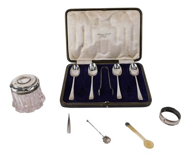 Lot 332 - A quantity of silver, to include part set of...