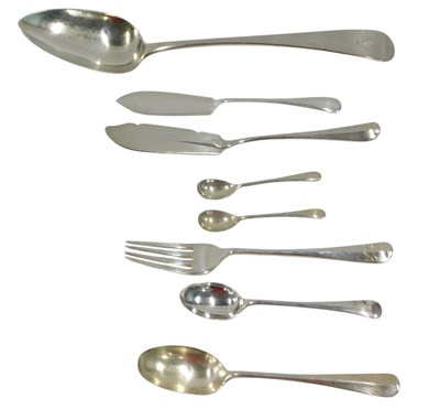 Lot 339 - A collection of silver cutlery, 6.07oz.