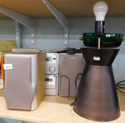 Lot 2010 - A Sharp micro component system tape and CD...