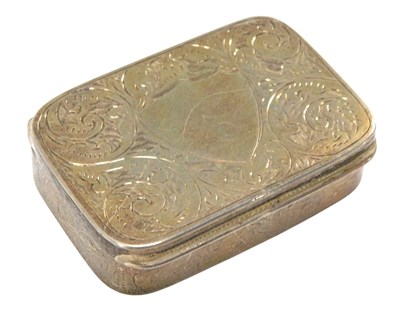 Lot 369 - An Elizabeth II rectangular silver pill...