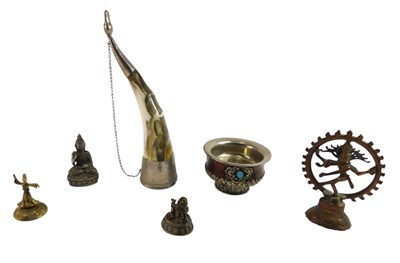 Lot 371 - Miscellaneous eastern metalware, to include...