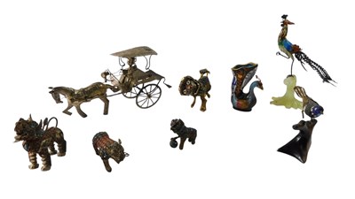 Lot 372 - Miscellaneous modern cloisonne items, to...