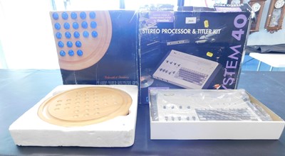Lot 2025 - A System 40 stereo processor and titler kit,...