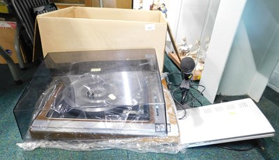 Lot 2027 - An ITT record player, together with a JVC DVD...