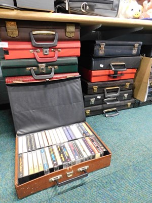 Lot 2029 - Various cases containing tapes, music to...