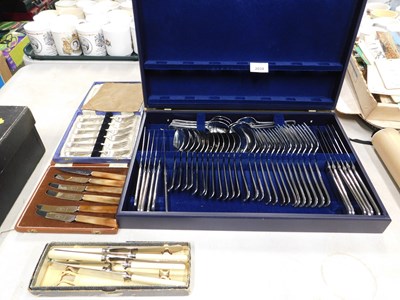 Lot 2034 - A part canteen of cutlery, together with...