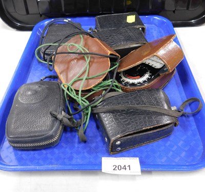 Lot 2041 - Various exposure metres, to include Western...