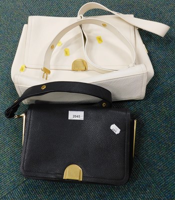 Lot 2045 - A Ted Baker black leather shoulder bag, and...