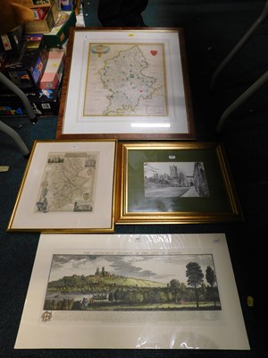 Lot 2053 - After Robert Morden. Map of Staffordshire,...