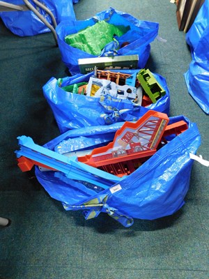 Lot 2081 - Various toys, to include railway, landscape...