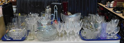 Lot 2093 - Various glassware, to include decanters,...