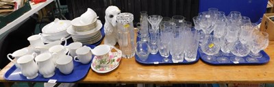 Lot 2108 - A Harmony part tea and dinner service, white...