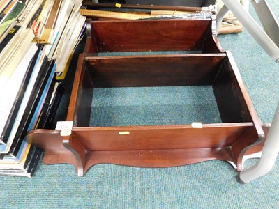 Lot 2100 - A mahogany hanging wall shelf, 55cm x 70cm.