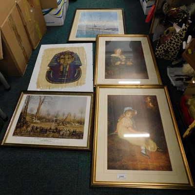 Lot 2103 - Various pictures and prints, etc., to include...
