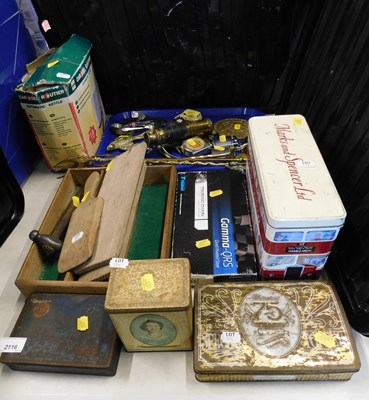 Lot 2116 - General household effects, to include a butter...