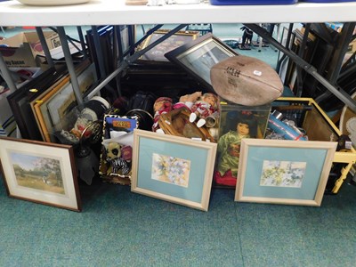 Lot 2121 - Various dolls, parasol, walking sticks,...