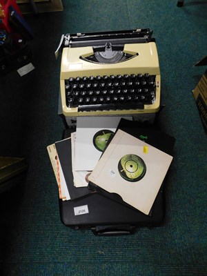 Lot 2126 - A tabletop record player, together with a...