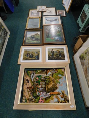 Lot 2128 - Various pictures, prints, etc., to include...