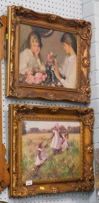 Lot 2139 - After William Affleck. Children playing in a...