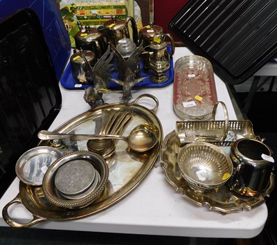Lot 2158 - A group of metal wares, to include silver...