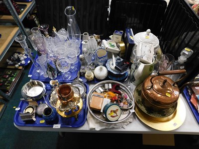 Lot 2141 - Various drinking glasses and other glassware,...