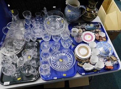 Lot 2143 - Various glassware, to include drinking glasses,...