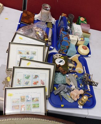 Lot 2160 - Framed postage stamps, to include St...