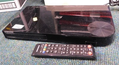 Lot 2166 - A Samsung blu-ray player, with lead and remote.