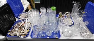 Lot 2169 - Glassware, to include decanter and stopper,...