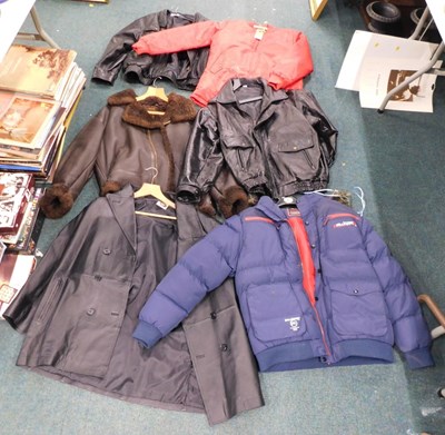 Lot 2184 - Various clothing, to include leather and other...
