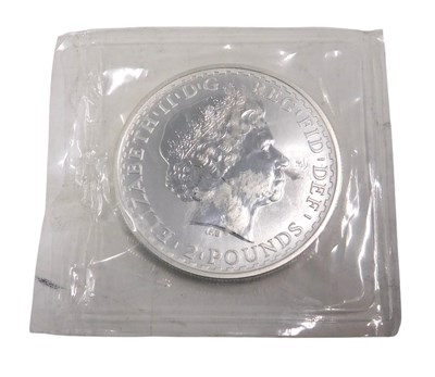 Lot 406 - A Queen Elizabeth Britannia 1999 1oz silver coin.