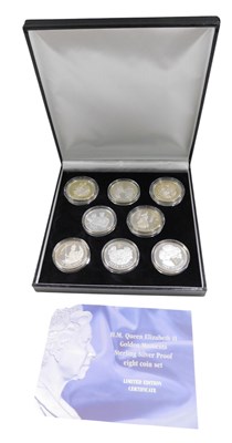Lot 417 - A set of eight Queen Elizabeth II sterling...