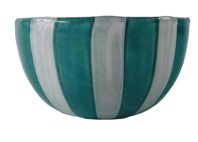 Lot 434 - A Venini Venetian Murano glass bowl, with...
