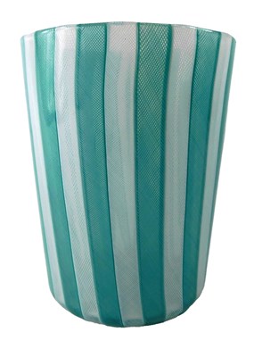 Lot 435 - A Venini Venetian Murano glass vase, with...