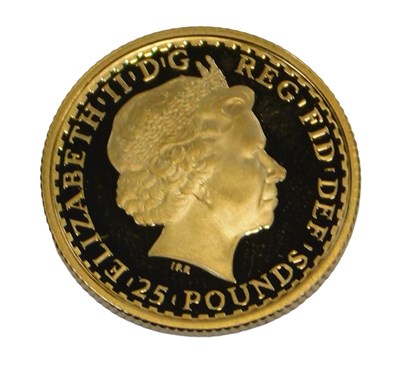 Lot 60 - A 2008 Queen Elizabeth II gold £25 coin, being...