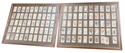 Lot 789 - Two framed sets of Players cigarette cards.