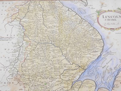 Lot 799 - After Robert Morden. Map of Lincolnshire,...