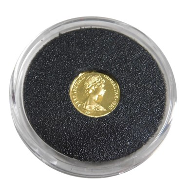 Lot 825 - A smallest gold coins of the world Gibraltor...
