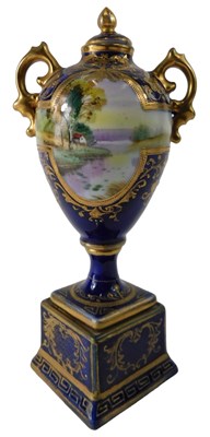 Lot 862 - A Noritake two handled urn and cover,...
