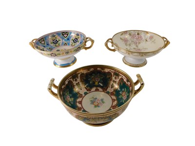 Lot 868 - A Noritake two handled bowl, decorated with...