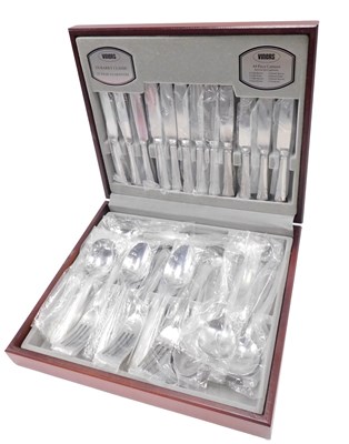 Lot 902 - A canteen of Viners Dubarry classic silver...