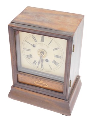 Lot 921 - A G Spiegelhalter & Co American mantel alarm...