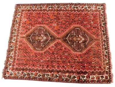 Lot 976 - A Persian type rug, with a lozenge shaped...