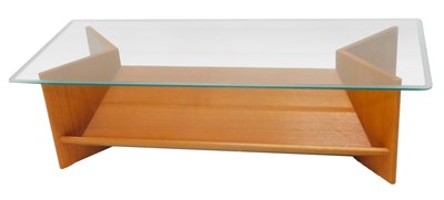 Lot 994 - A 1970s/80s teak coffee table, the rectangular...