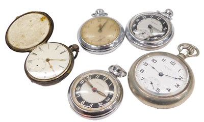 Lot 592 - An early 20thC American standard plated pocket...