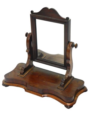 Lot 1112 - A Victorian mahogany dressing table mirror, on...